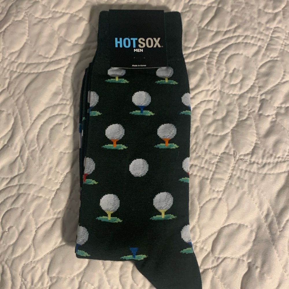 Men’s novelty  golf socks NWT